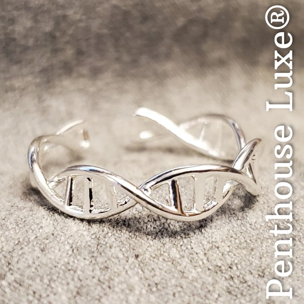 DNA Double Helix Ring Band - Picture 3 of 4